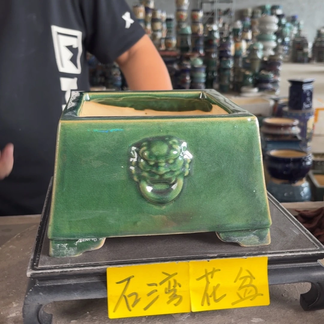 。一风堂石湾花盆 色差 内16*11