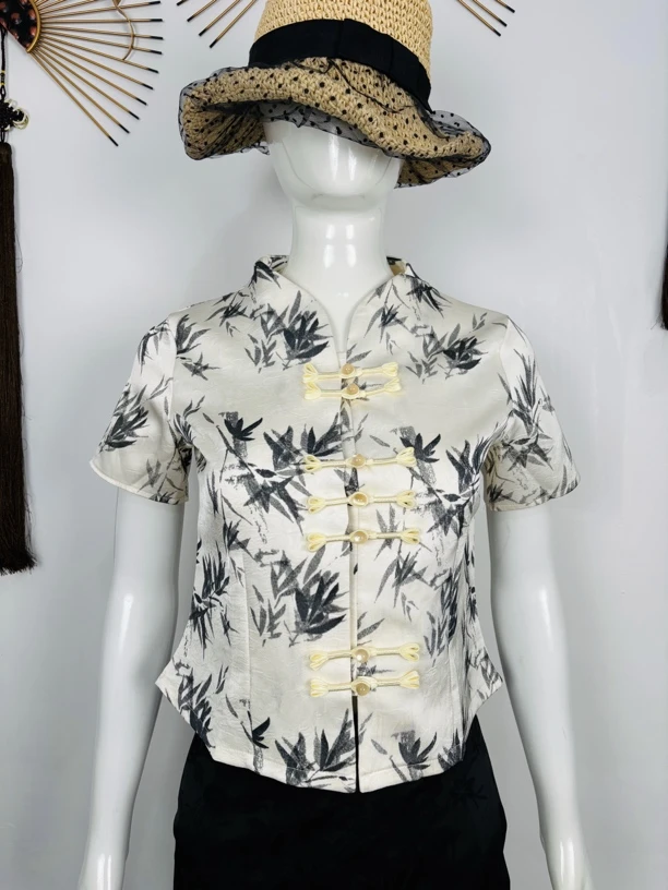 傣族服饰2025新款套装高端简约新中式国风民国风改良显瘦上衣