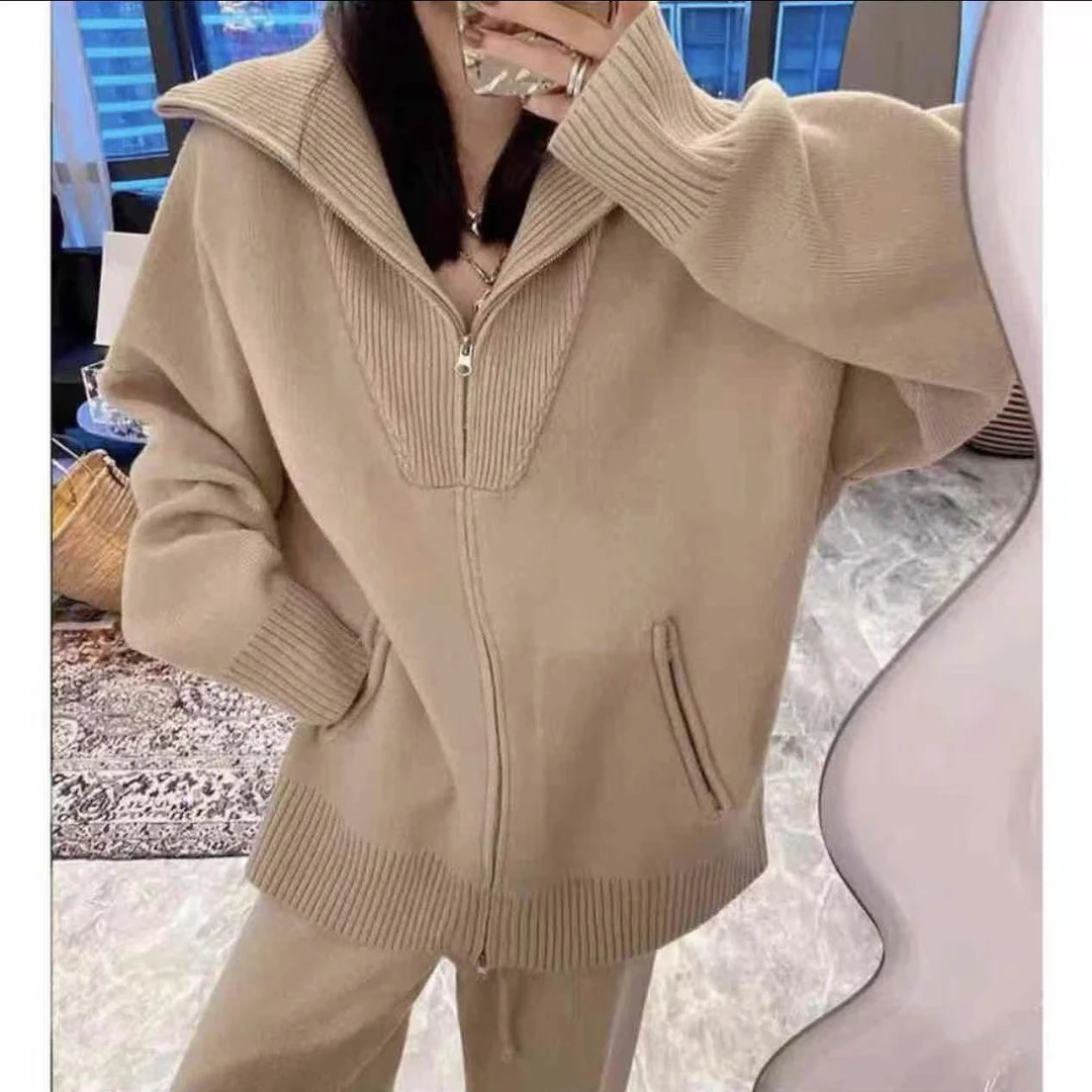 【套装】秋冬季高档新款套装设计感女装服装9154[ZLYG]Q