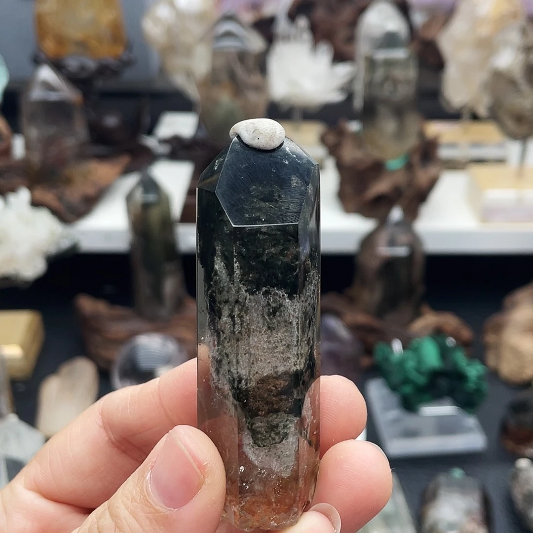 石材绿幽灵小柱子t239