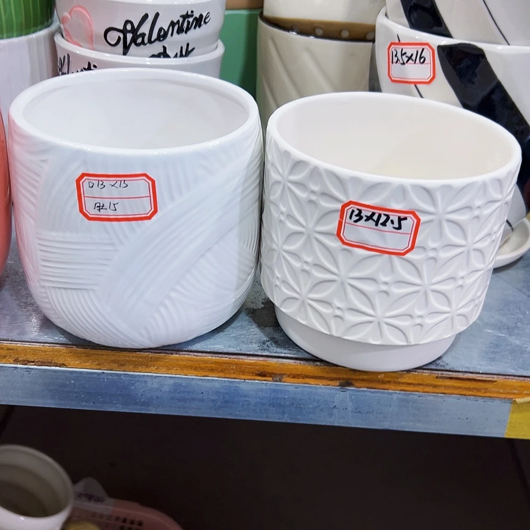 外贸尾单陶瓷花盆凑单10米包邮