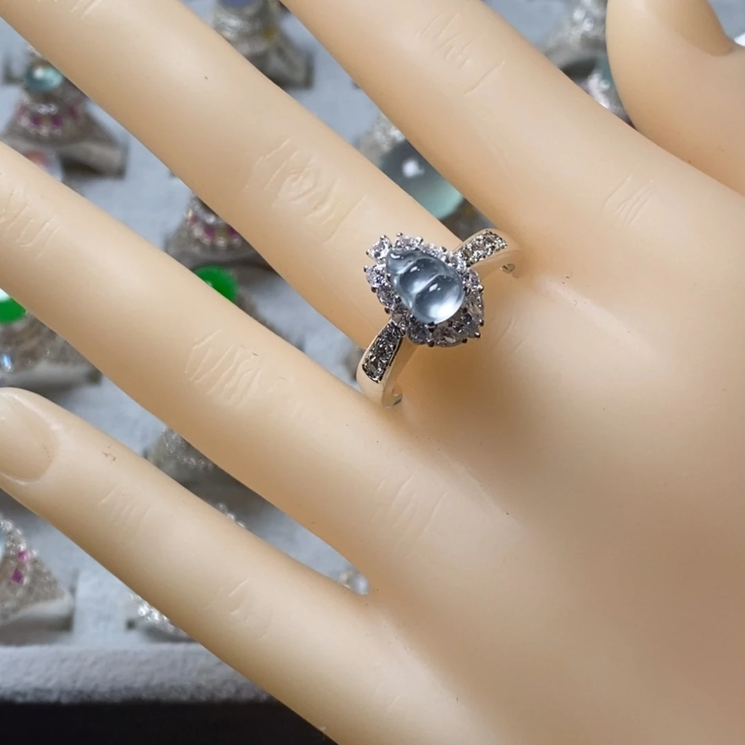 定制翡翠未镶嵌裸石豆子