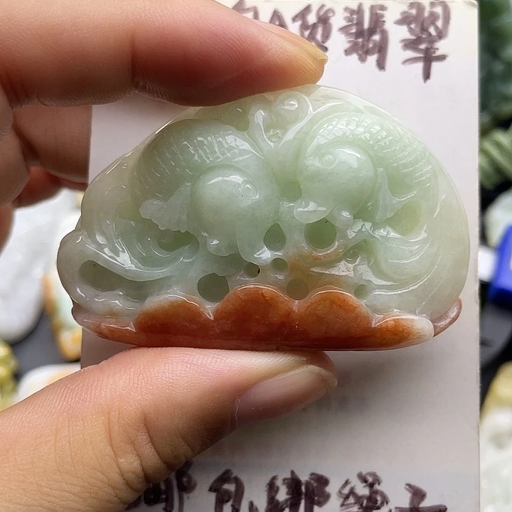 颈饰未镶嵌翡翠天然翡翠