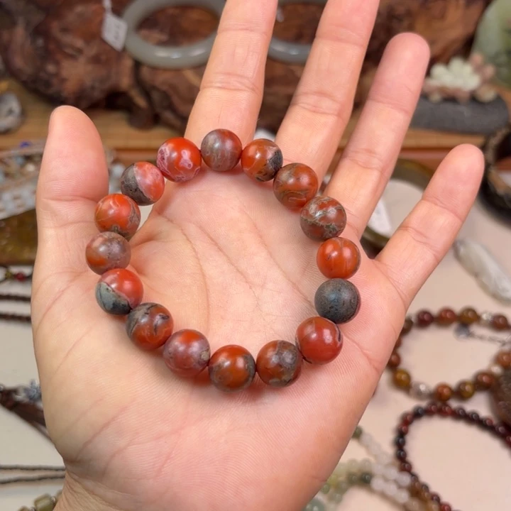 南红玛瑙未镶嵌手链