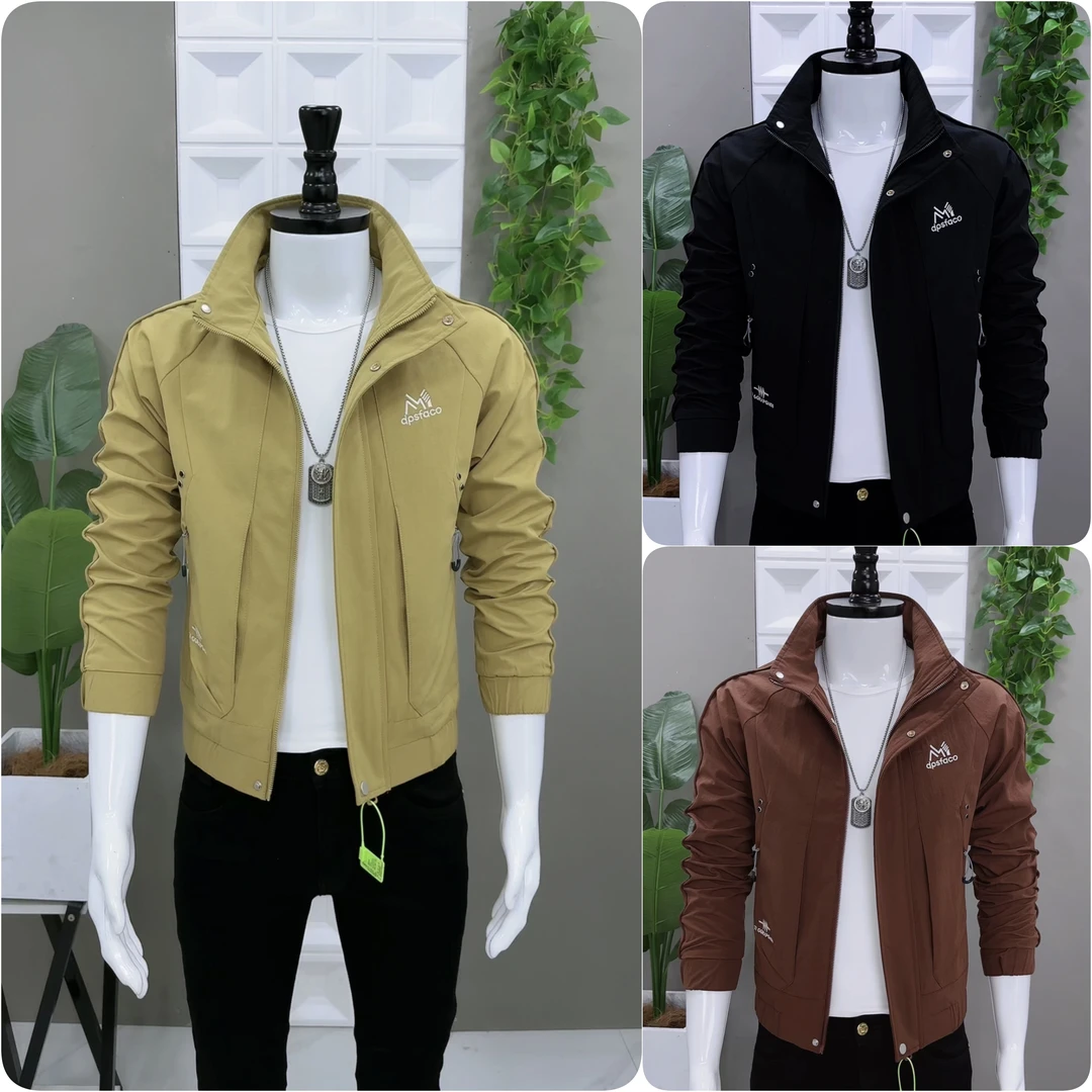 秋季男士夹克上衣薄款潮流百搭韩版修身休闲时尚帅气立领简约外套