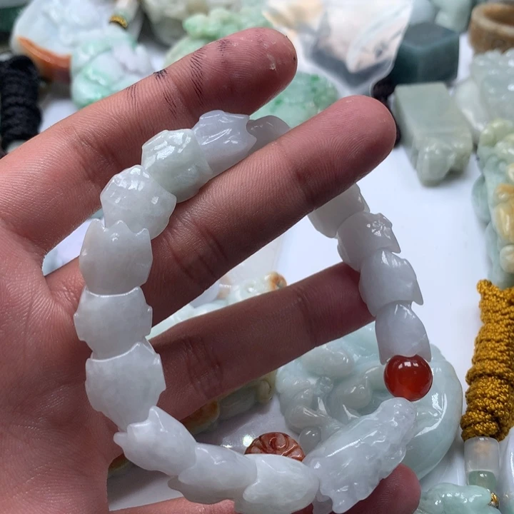 颈饰未镶嵌翡翠保真天然a货翡翠