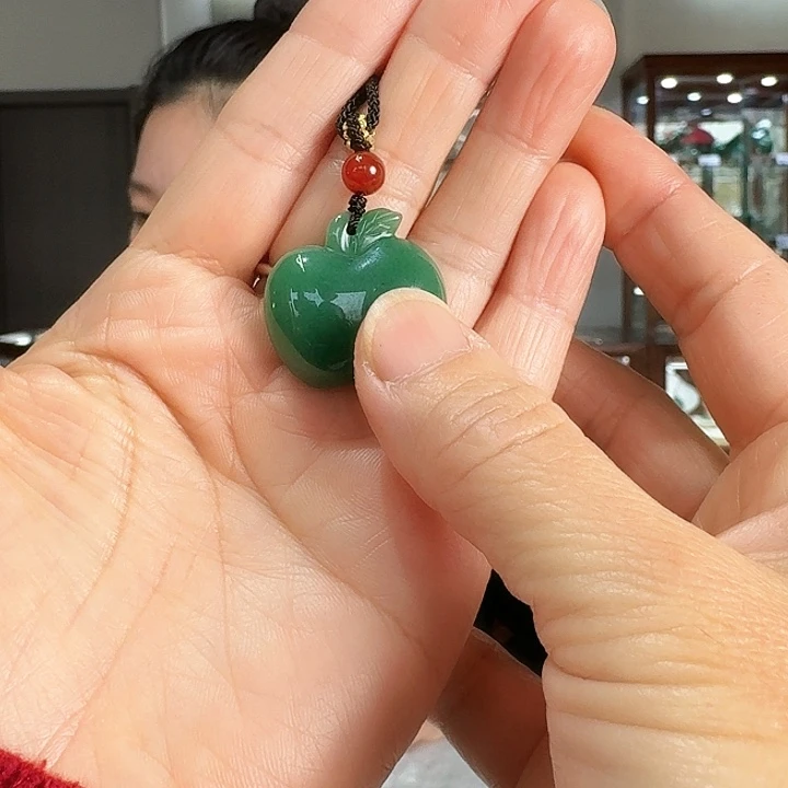 密玉（石英质玉）吊坠合金大****图