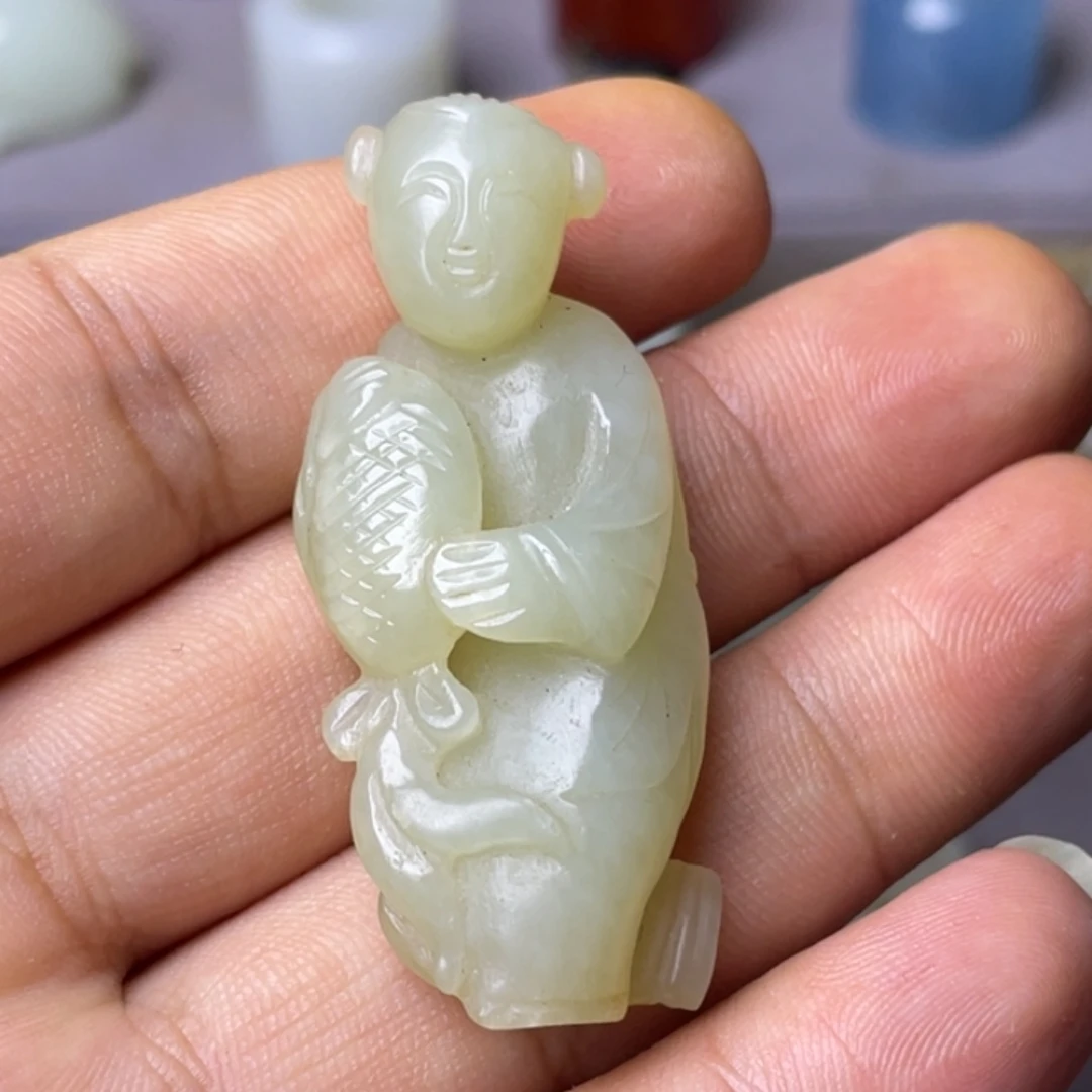 和田玉未镶嵌挂件