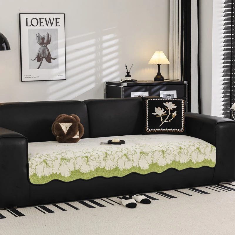 异形沙发垫秋冬新款皮沙发坐垫子固定防滑沙发垫布一片式沙发盖巾
