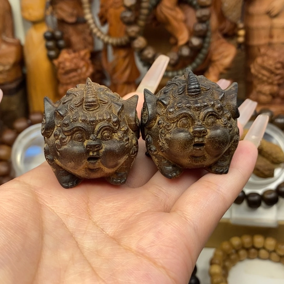 手串/手链檀香木迈索尔老山檀香谛听摆件奶香瑕疵，瑕疵