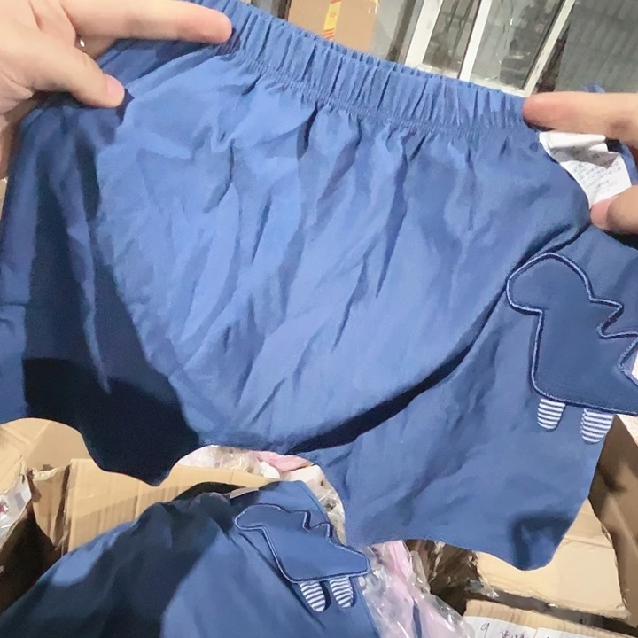 吧啦家100码裤子蓝色小恐龙