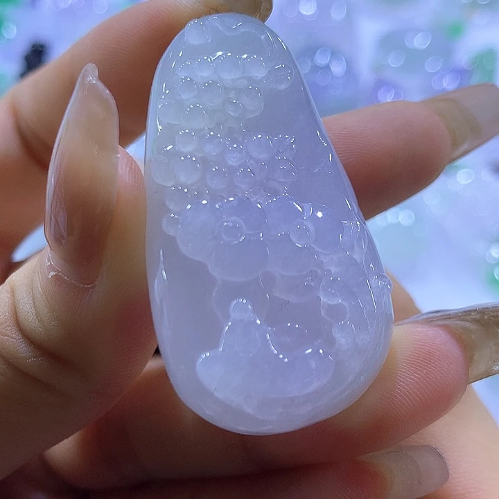 翡翠未镶嵌颈饰天然翡翠A货吊坠