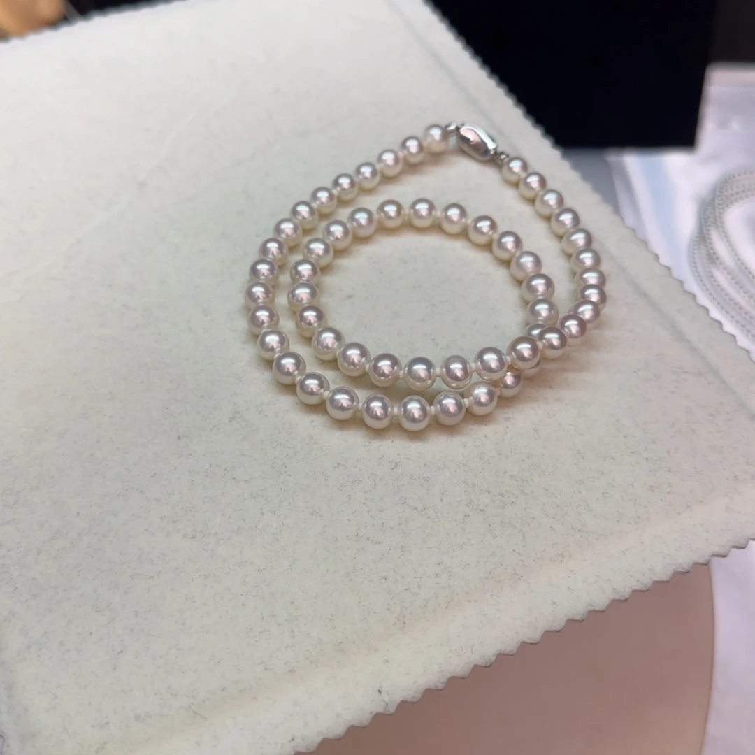 【闪购商品】淡水珍珠项链银S925镶嵌