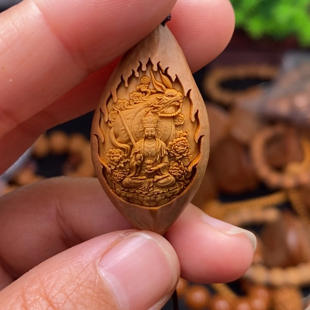 菩提籽类橄榄核雕刻手串手链项链吊坠
