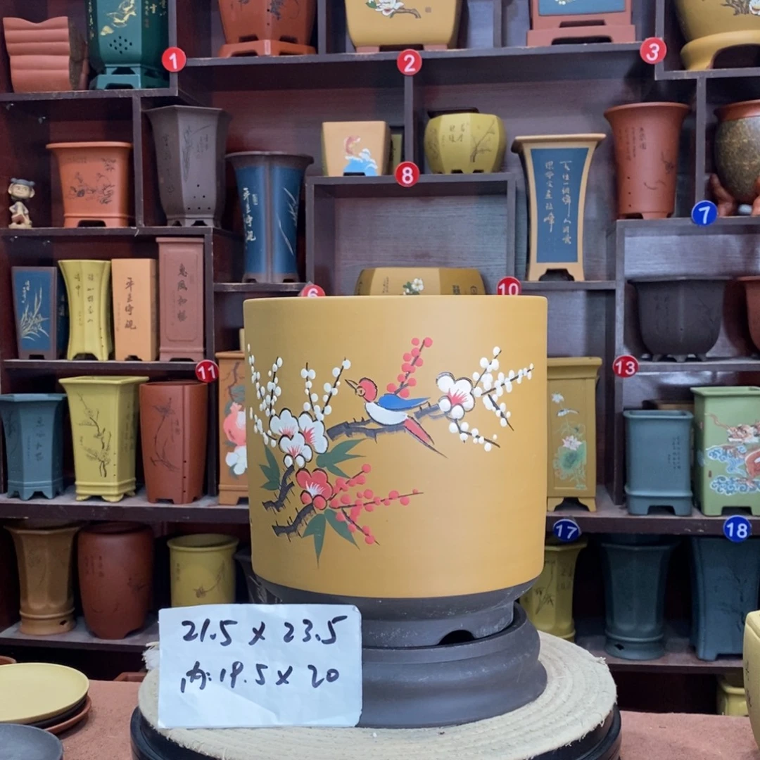 紫砂艺术紫砂花盆
