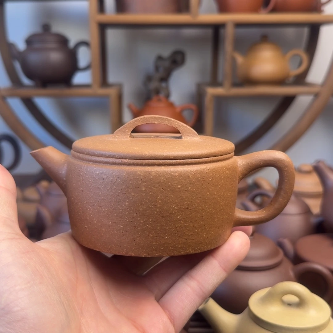 紫砂茶壶汉瓦200cc台西梨皮老段
