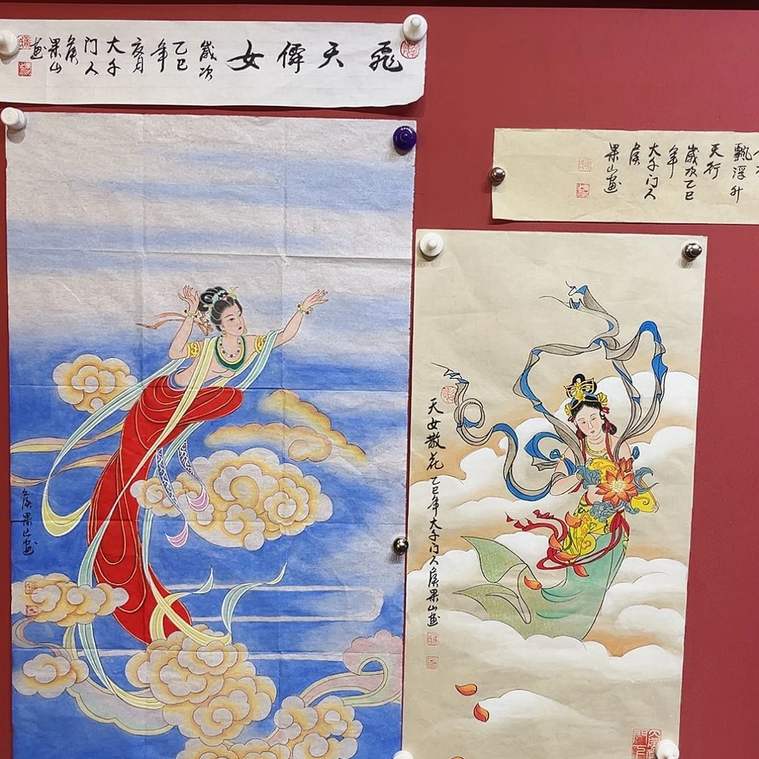 普***技国画侯果山老师国画作品月