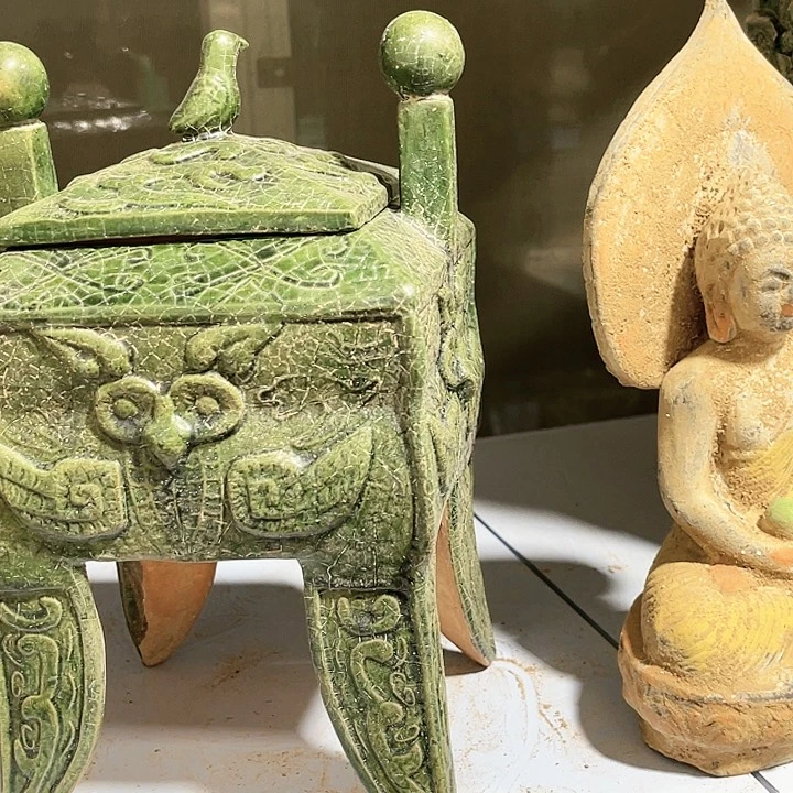 瓦当摆件 摆件茶桌茶台陶瓷喜****尼