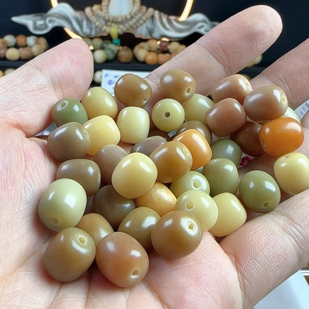 菩提根/象牙果手串卡12干枯玫瑰年糕100颗➕20颗
