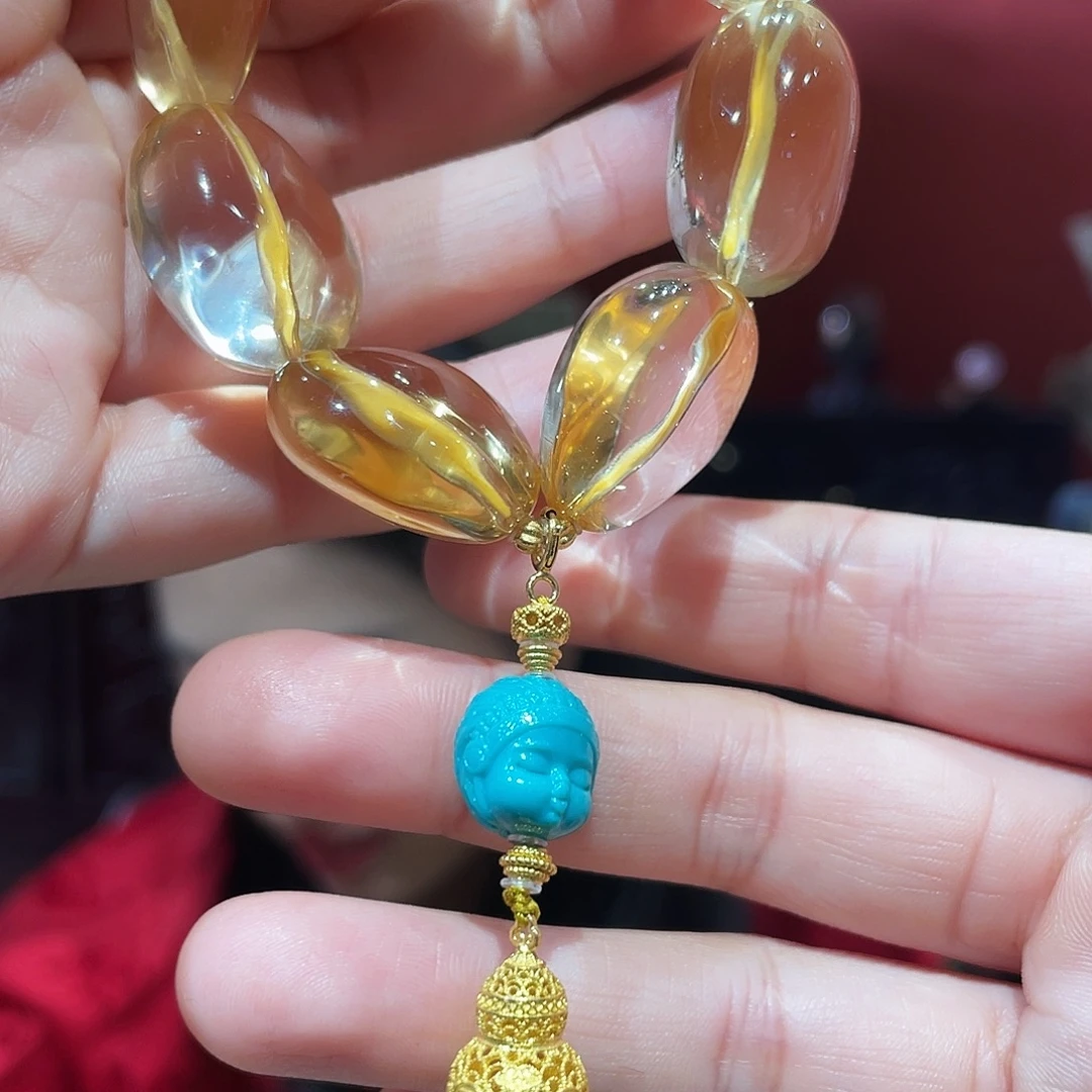 水晶未镶嵌手链黄水晶