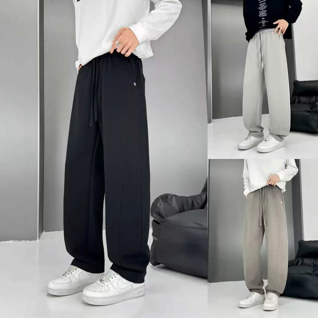 水洗弯刀男士时尚直筒裤春秋宽松百搭舒适弯刀直筒休闲裤25565