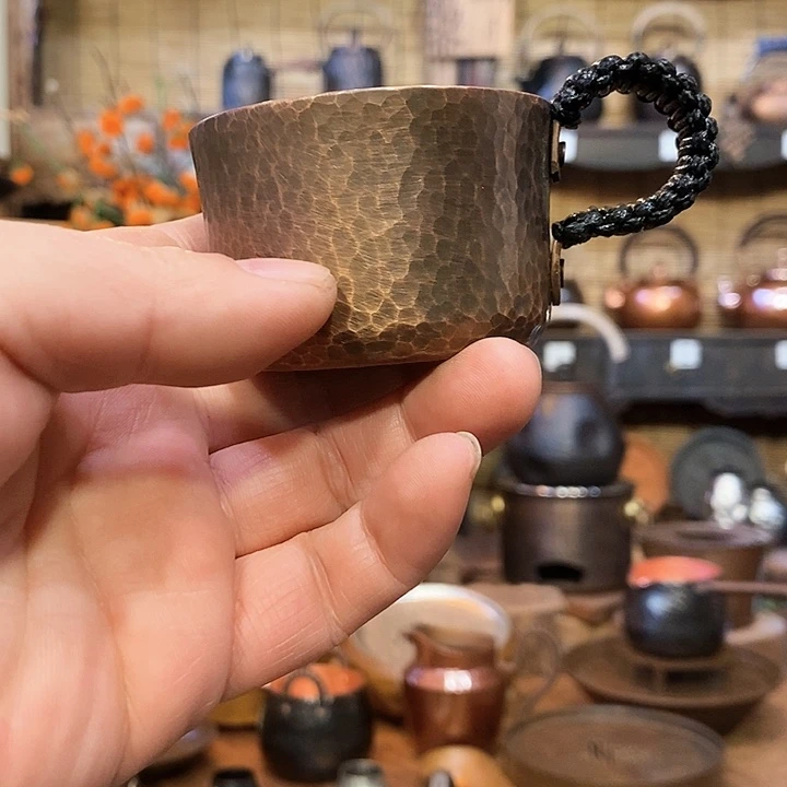 小*今语择物 紫铜把手杯