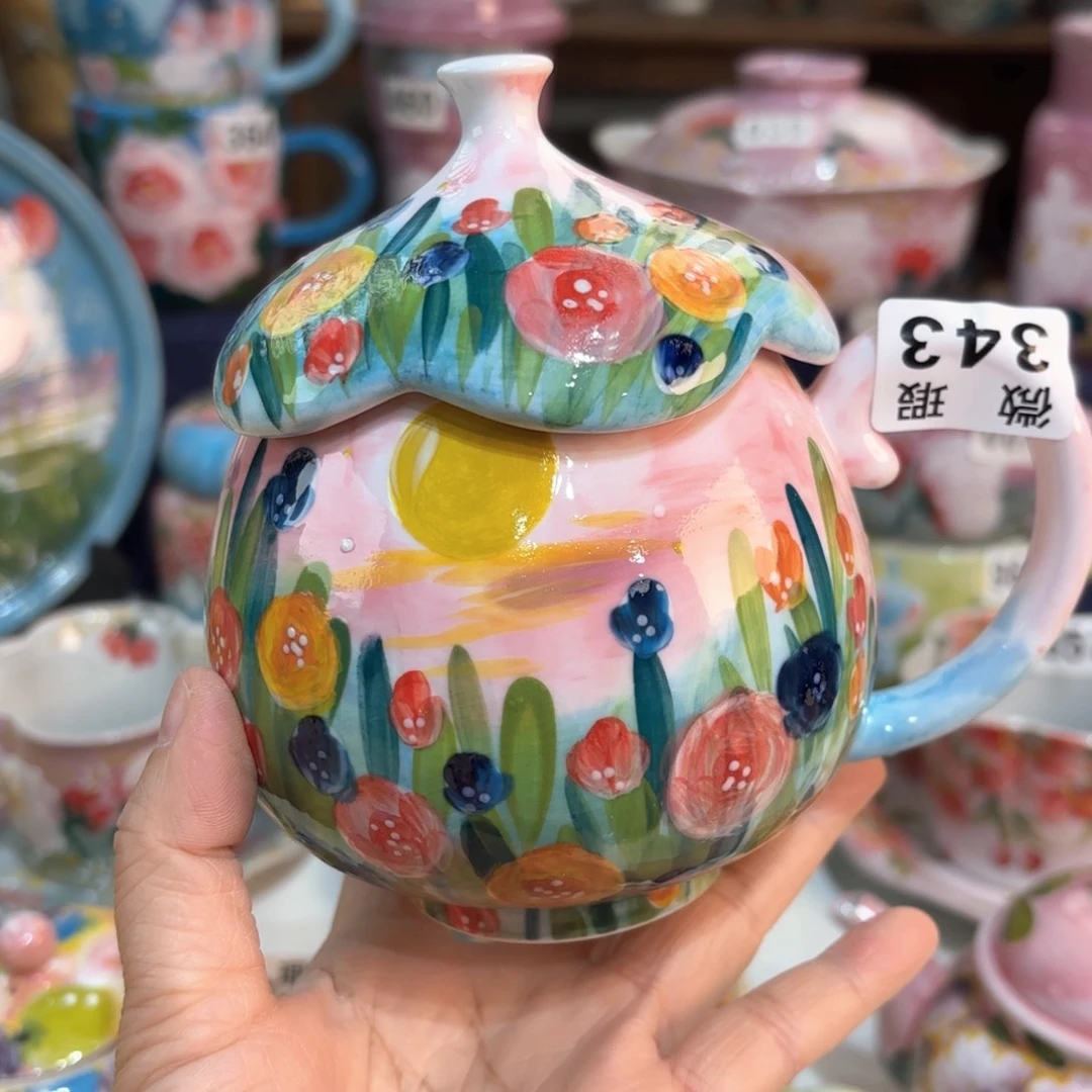 飏***意景德镇手绘高温釉下彩陶瓷茶具