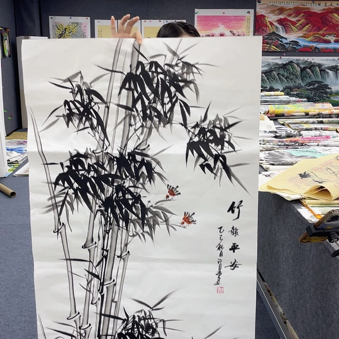 国画作品小姐姐放漏…