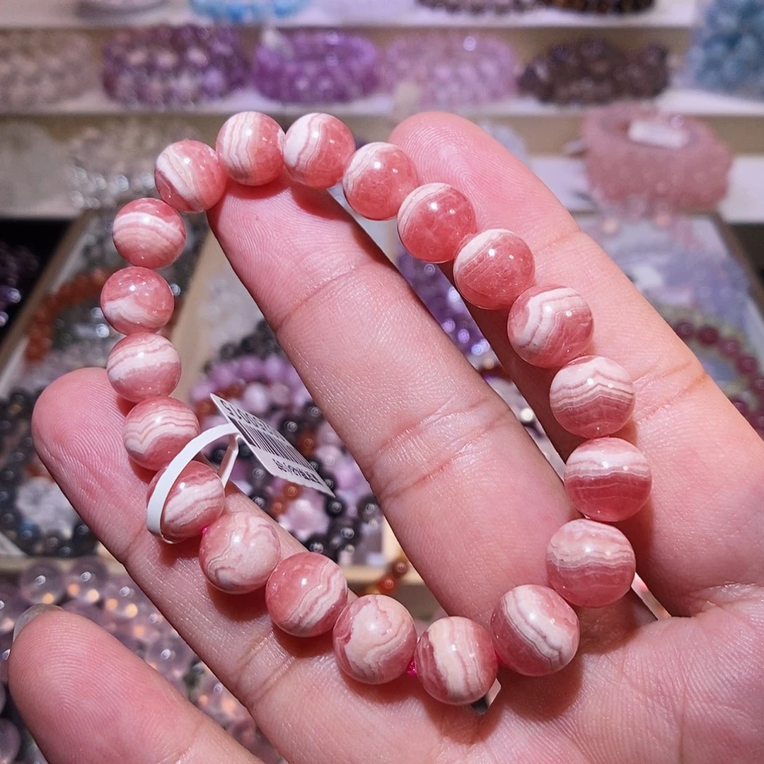 水晶手链未镶嵌红纹石10mm