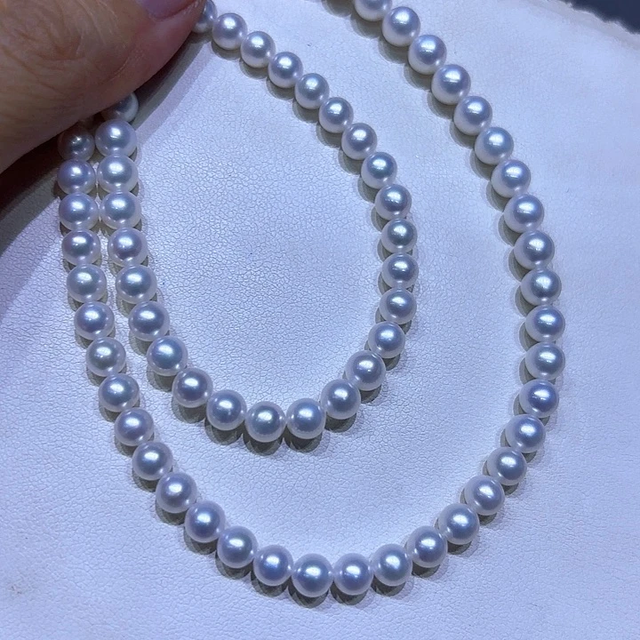 淡水珍珠银S925镶嵌颈饰