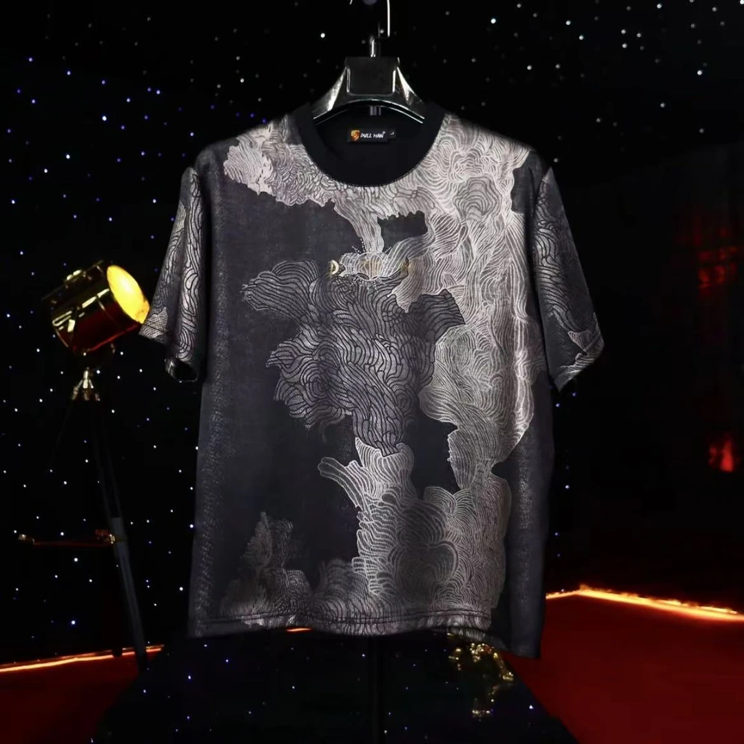 【设计】太阳 典藏系列 高端男士奢华圆领T恤短袖