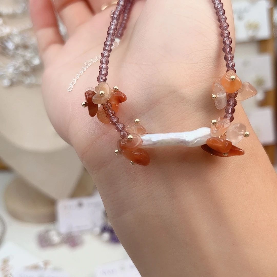 颈饰未镶嵌淡水珍珠