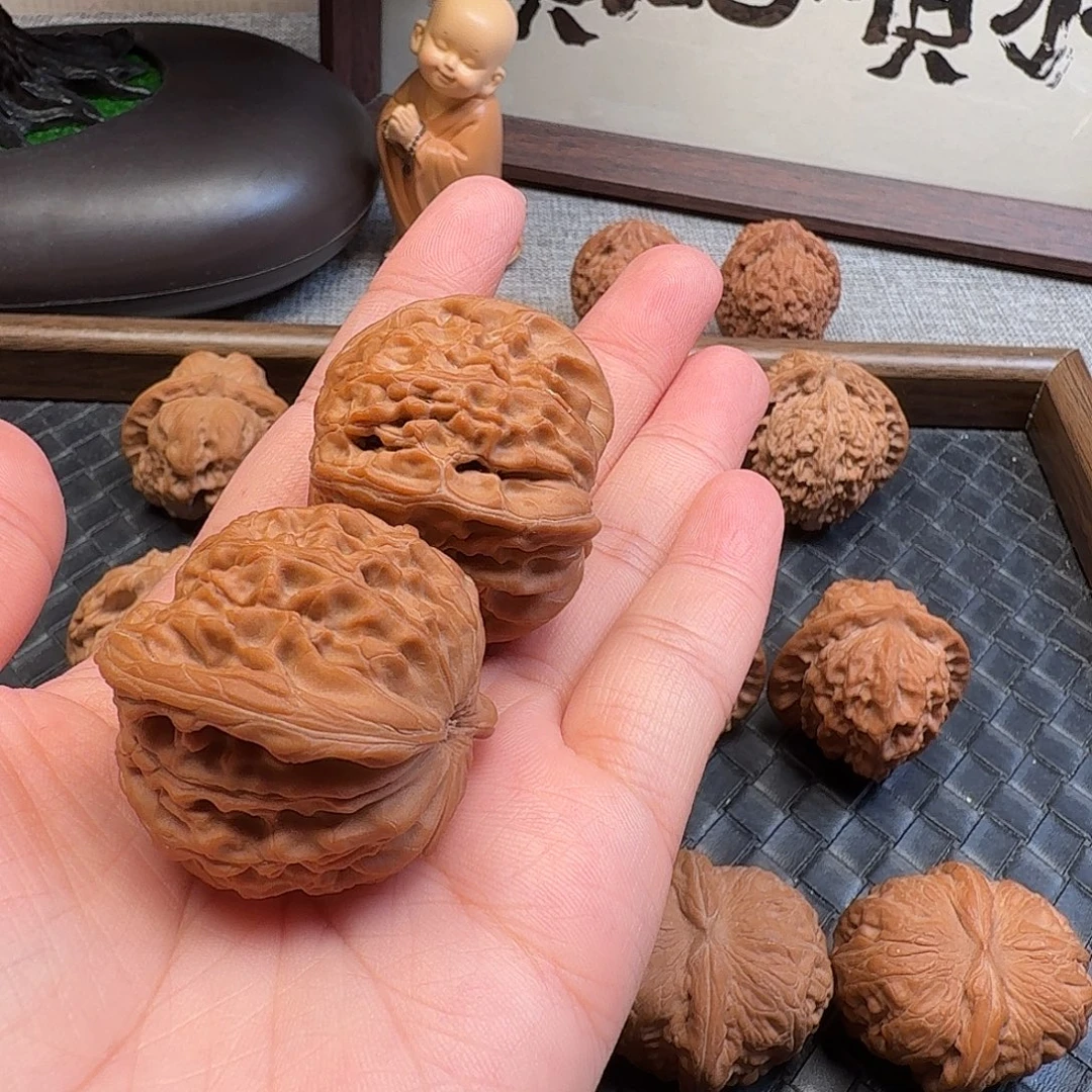 防***击吊坠文玩核桃全品磨盘41