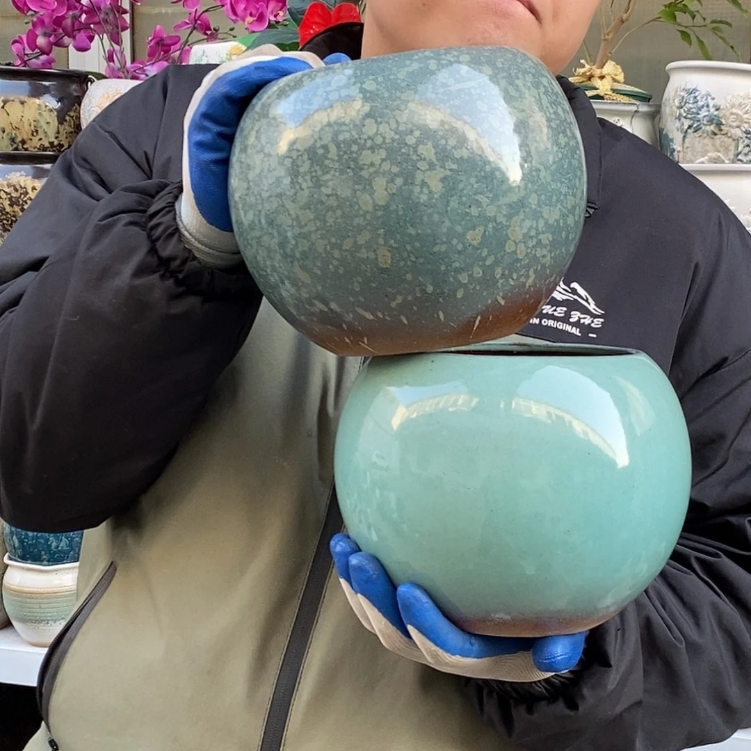 紫砂花盆口15高18福利