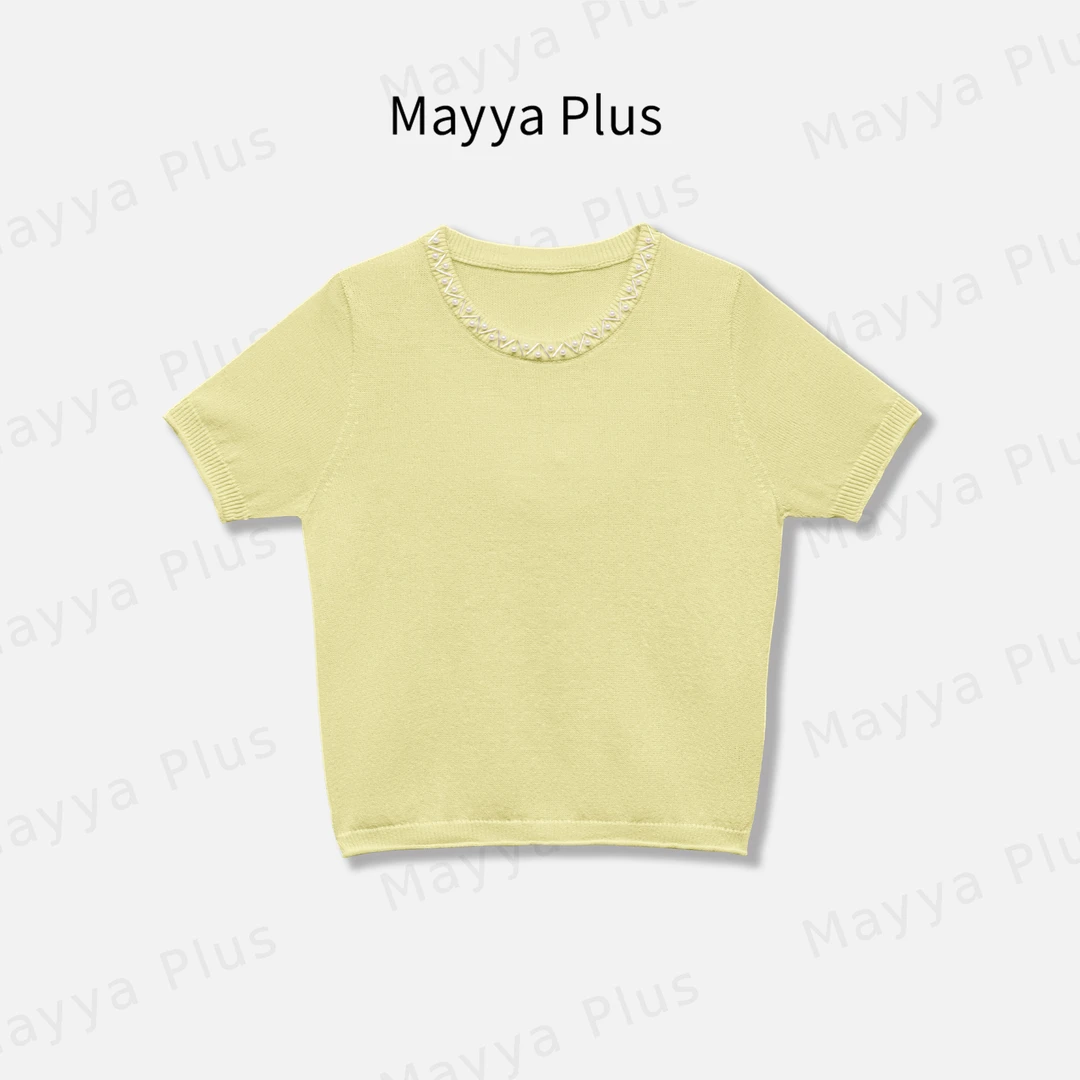 【风铃草】Mayya Plus麦芽定制轻奢气质显瘦欧若风针织上衣32528350