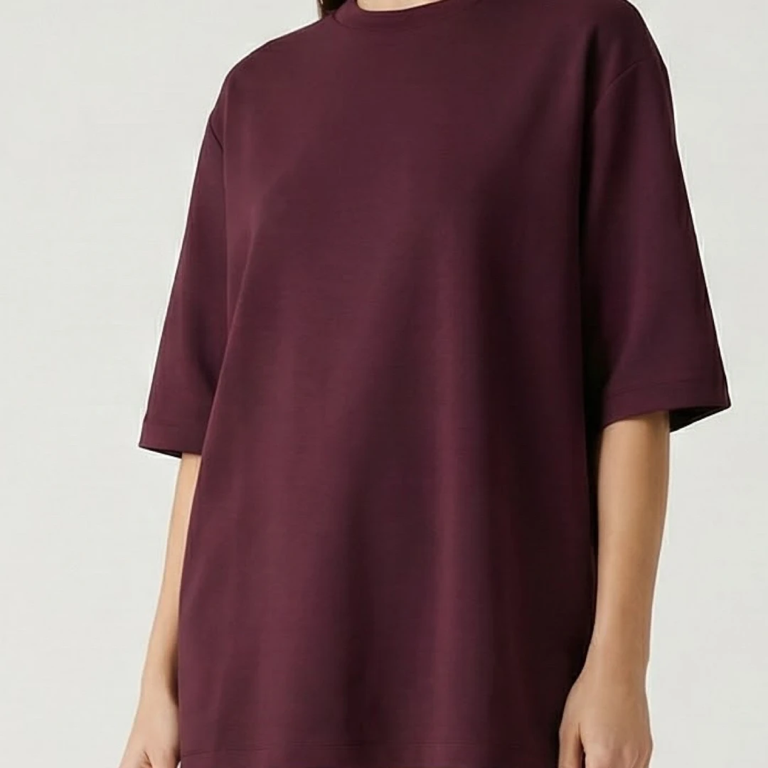 孤品短袖--半高领天丝打底衫短袖高弹百搭37330