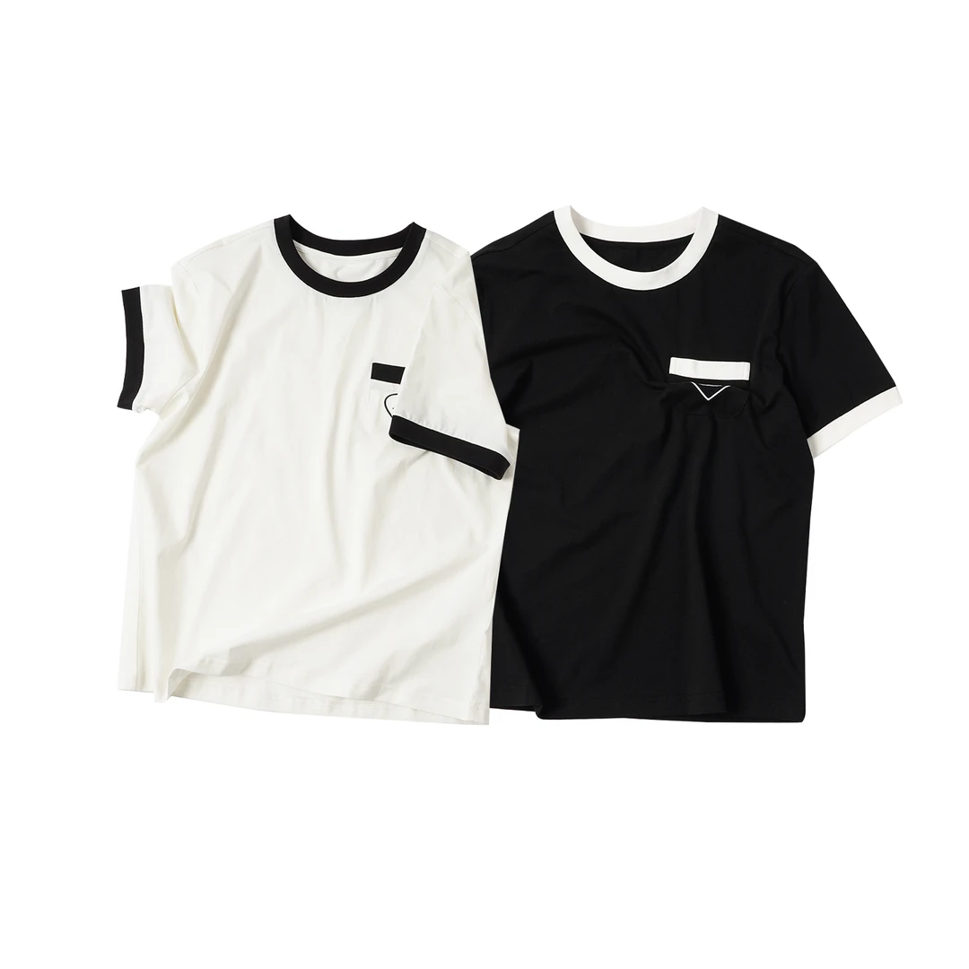 【爱心口袋撞色短袖】TXAL55127夏季新款显瘦轻薄短袖T恤