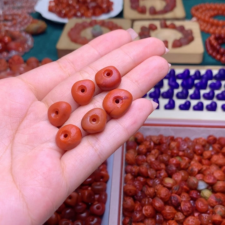 喵***呀南红玛瑙屁桃未镶嵌108