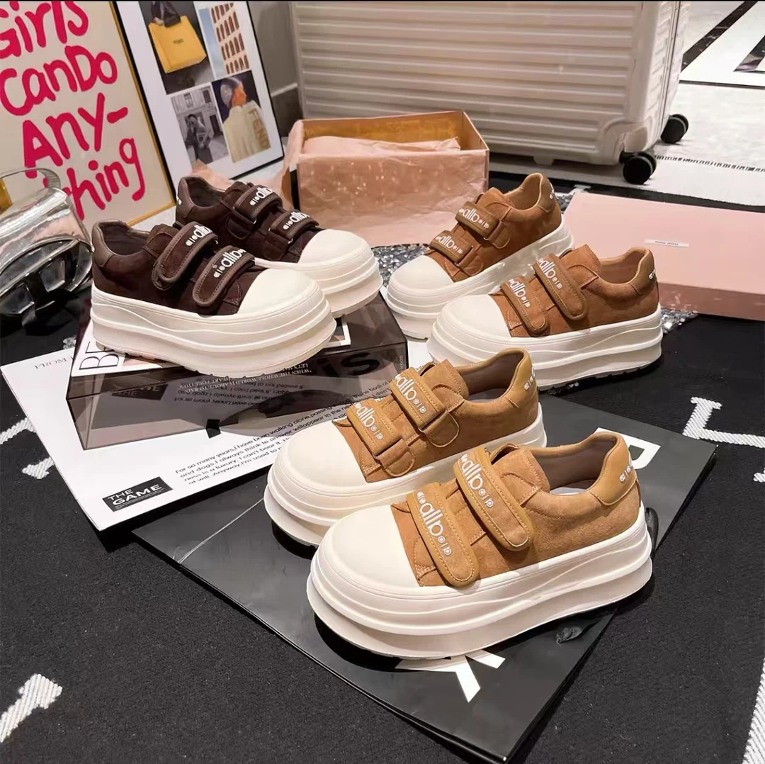 【彤】欧洲站小个子厚底松糕鞋女2025新款秋季百搭一脚蹬休闲