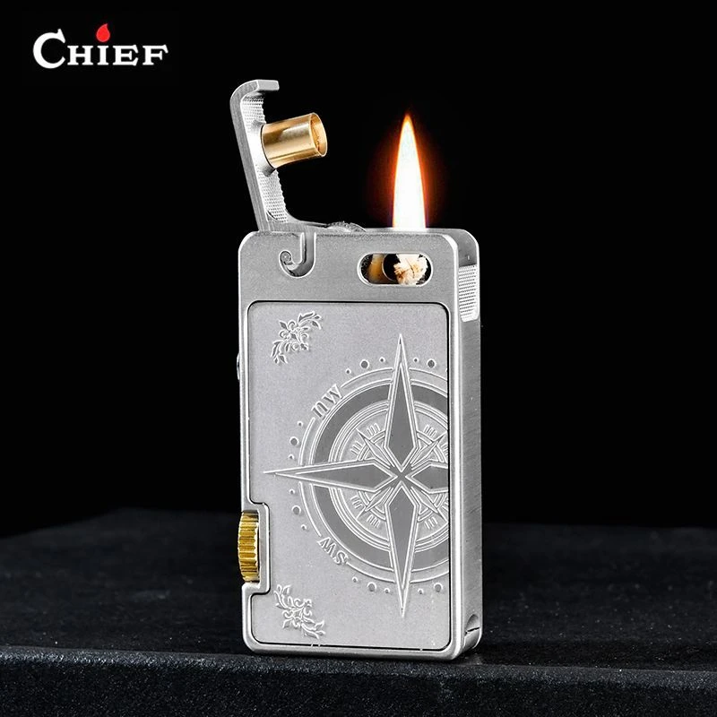 CHIEF首领煤油打火机小方块创意五代艾斯普里弹射点火男士礼物
