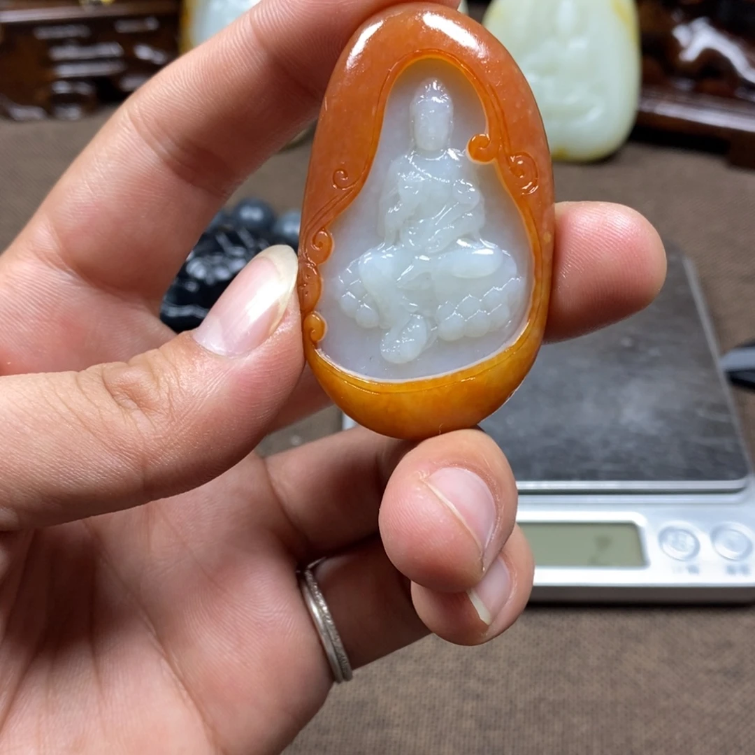 和田玉未镶嵌挂件