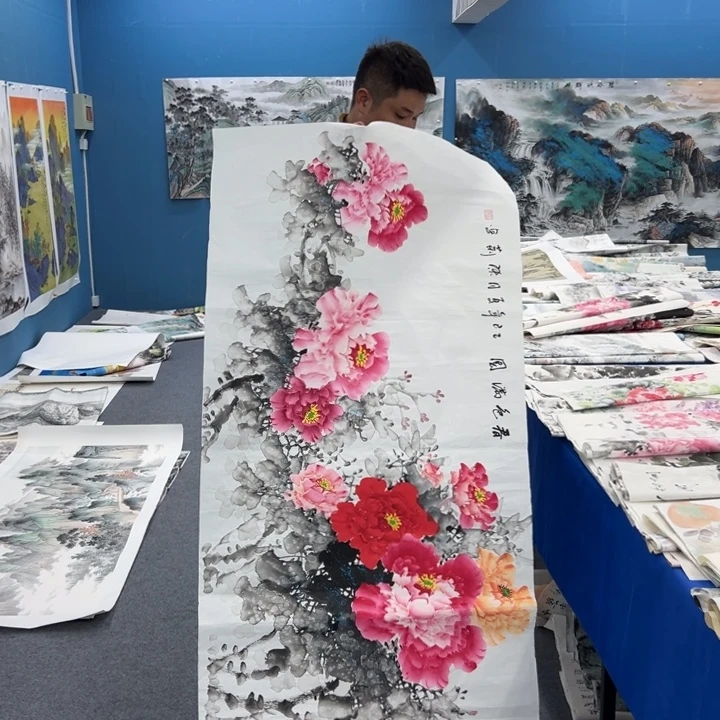 国画宣纸纯手绘字画