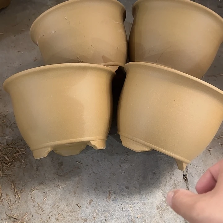 23×15四只手工黄段泥