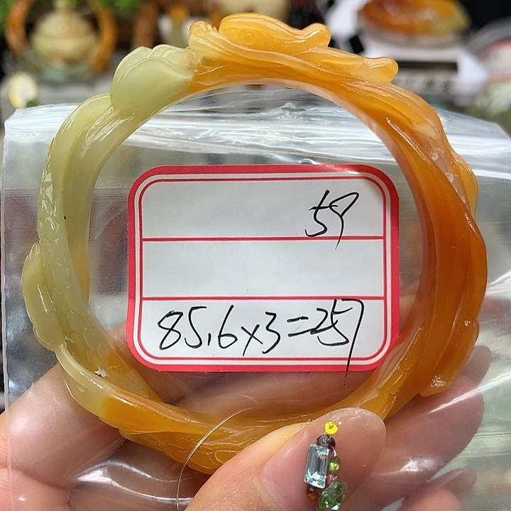 思***坤合金蛇纹石玉手镯