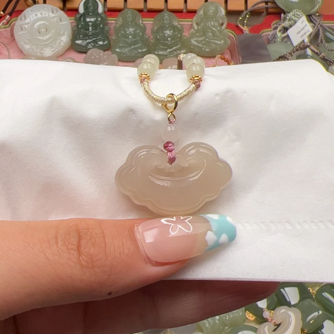 和田玉颈饰未镶嵌媛*媛