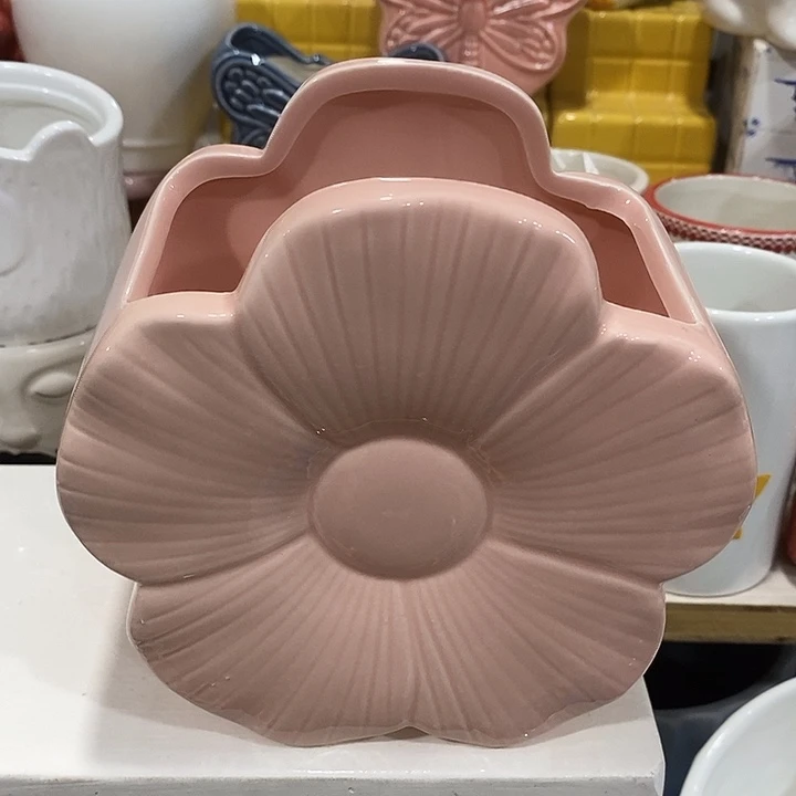 陶盆有孔 瑕疵针孔漏釉介意勿拍口 12高13