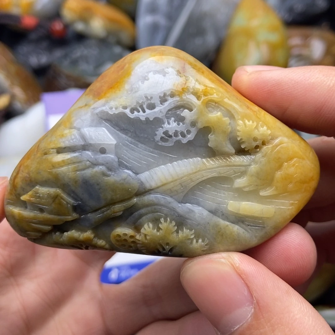 和田玉颈饰未镶嵌