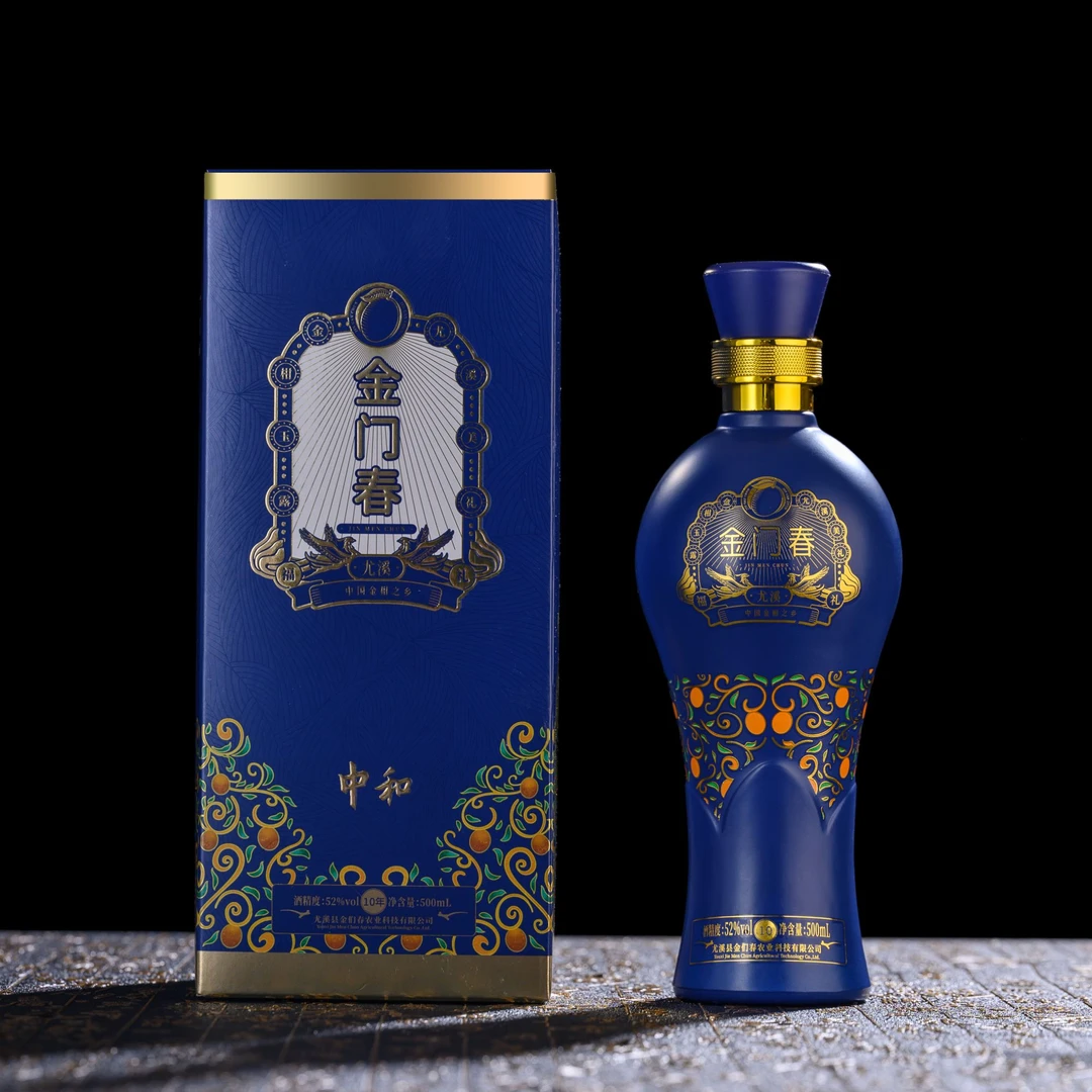金门春浓香型白酒固态发酵原浆陈酿酒中和12年瓶装
