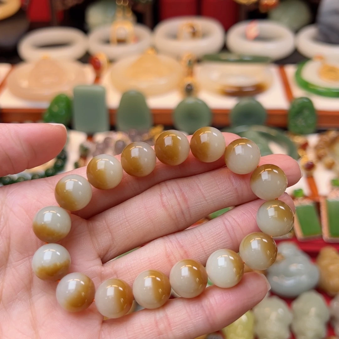 和田玉手串未镶嵌