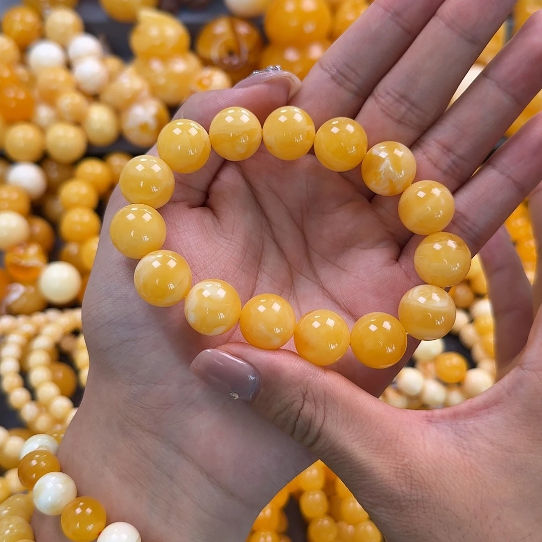 蜜蜡未镶嵌珠宝奇石同料15mm